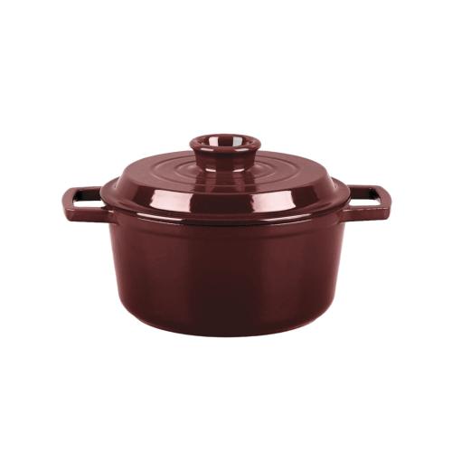 Cocotte en fonte ronde 20cm - "Masseiron Merlot"